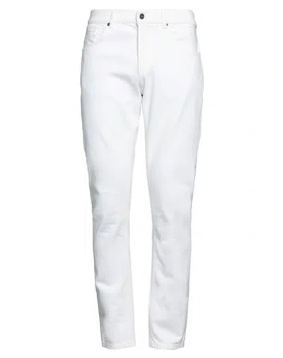Dondup Man Jeans White Size 32 Cotton, Elastane In White