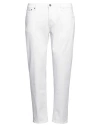 Dondup Man Jeans White Size 34 Cotton, Elastomultiester, Elastane In White