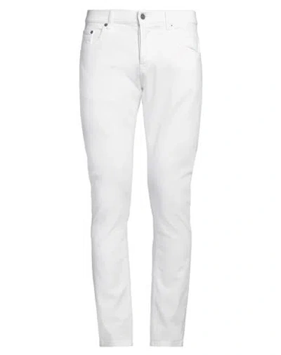 DONDUP DONDUP MAN JEANS WHITE SIZE 35 COTTON, ELASTOMULTIESTER, ELASTANE