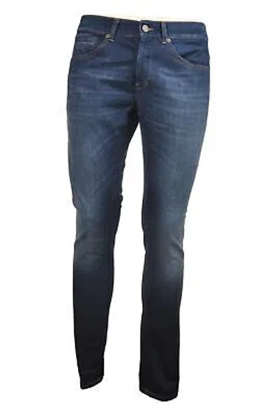 Pre-owned Dondup Man Narrow Leg Jeans Denim 17473 In Blue