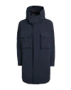Dondup Man Overcoat & Trench Coat Navy Size 42 Polyester In Navy