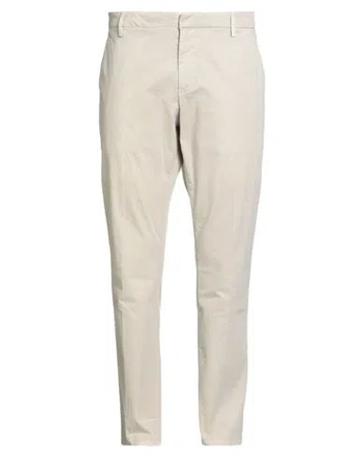 DONDUP DONDUP MAN PANTS BEIGE SIZE 28 COTTON, ELASTANE