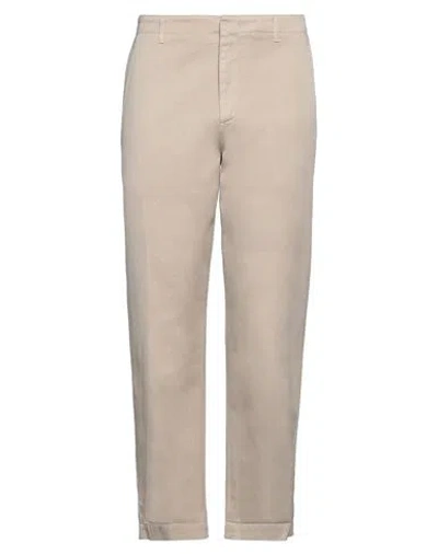 Dondup Man Pants Beige Size 33 Cotton