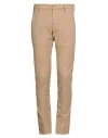 Dondup Man Pants Beige Size 30 Cotton, Polyester, Elastane In Brown