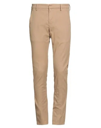 Dondup Man Pants Beige Size 30 Cotton, Polyester, Elastane In Brown