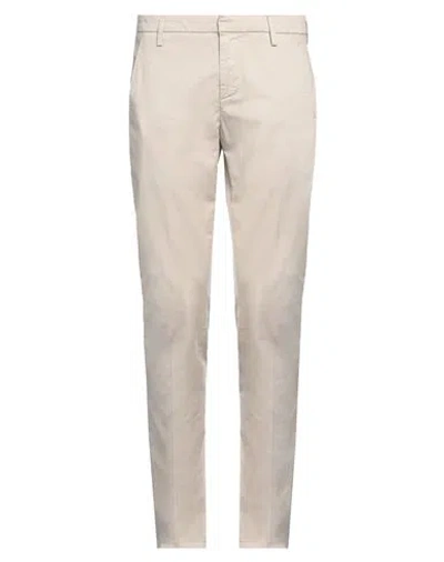 DONDUP DONDUP MAN PANTS BEIGE SIZE 31 COTTON, ELASTANE