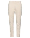 Dondup Man Pants Beige Size 32 Cotton, Elastane In Beige