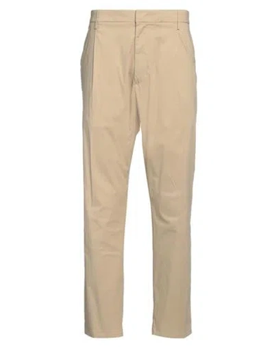 DONDUP DONDUP MAN PANTS BEIGE SIZE 35 COTTON, POLYAMIDE, ELASTANE