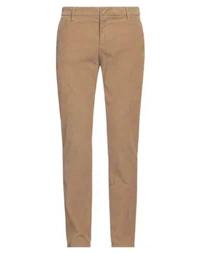 Dondup Man Pants Beige Size 33 Cotton, Elastane In Beige