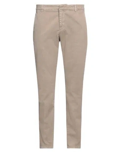 Dondup Man Pants Beige Size 38 Cotton, Elastane In Beige