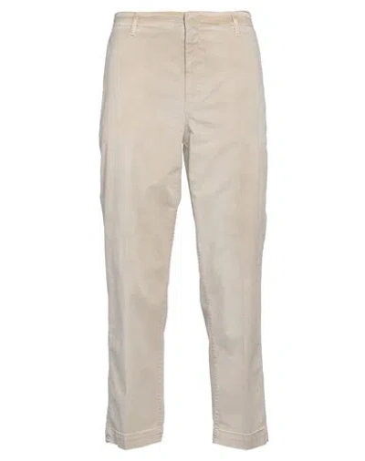 Dondup Man Pants Beige Size 33 Cotton, Elastane