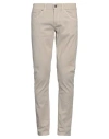 Dondup Belt Loop Casual Pants In Beige