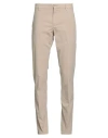 Dondup Man Pants Beige Size 30 Linen, Lyocell, Elastane In Beige