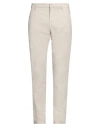 Dondup Man Pants Beige Size 34 Cotton, Elastane