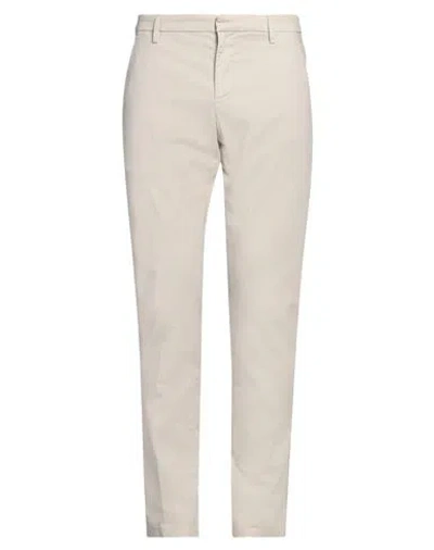 DONDUP DONDUP MAN PANTS BEIGE SIZE 34 COTTON, ELASTANE