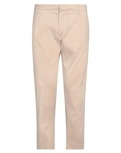DONDUP DONDUP MAN PANTS BEIGE SIZE 34 COTTON, POLYAMIDE, ELASTANE