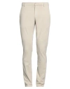 Dondup Man Pants Beige Size 34 Cotton, Polyester, Elastane