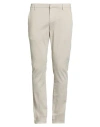 Dondup Man Pants Beige Size 34 Cotton, Polyester, Elastane In Neutral