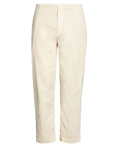 Dondup Man Pants Beige Size 34 Cotton In Neutral