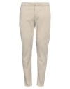 Dondup Man Pants Beige Size 35 Cotton, Elastane