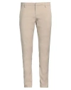 Dondup Man Pants Beige Size 31 Cotton, Elastane In Beige