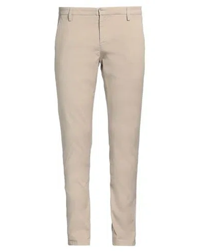 Dondup Man Pants Beige Size 31 Cotton, Elastane