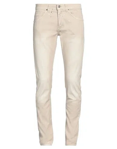Dondup Man Pants Beige Size 35 Cotton, Lyocell, Elastane
