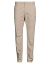 Dondup Man Pants Beige Size 38 Cotton, Elastane In Neutral