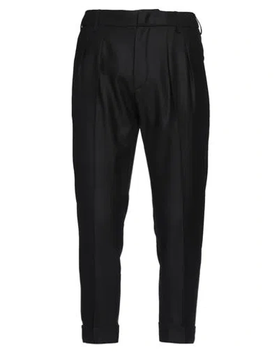 DONDUP DONDUP MAN PANTS BLACK SIZE 35 VIRGIN WOOL