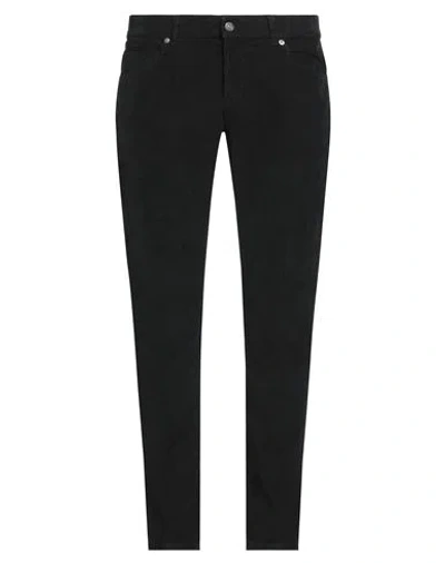 DONDUP DONDUP MAN PANTS BLACK SIZE 31 COTTON, ELASTANE