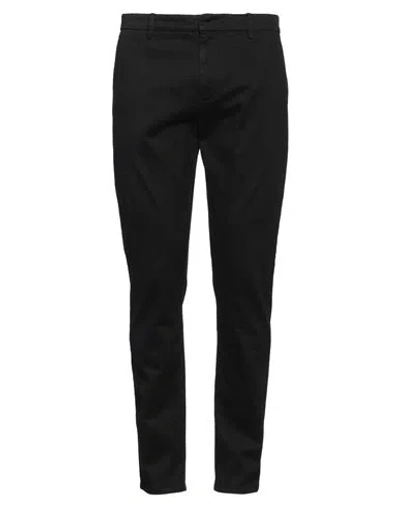 Dondup Man Pants Black Size 32 Cotton, Elastane