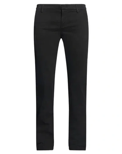 Dondup Man Pants Black Size 32 Modal, Cotton, Elastane