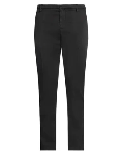DONDUP DONDUP MAN PANTS BLACK SIZE 33 COTTON, ELASTANE