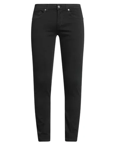 Dondup Man Pants Black Size 33 Cotton, Elastomultiester, Elastane