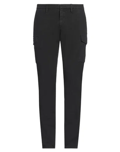 Dondup Man Pants Black Size 31 Cotton, Elastane In Black