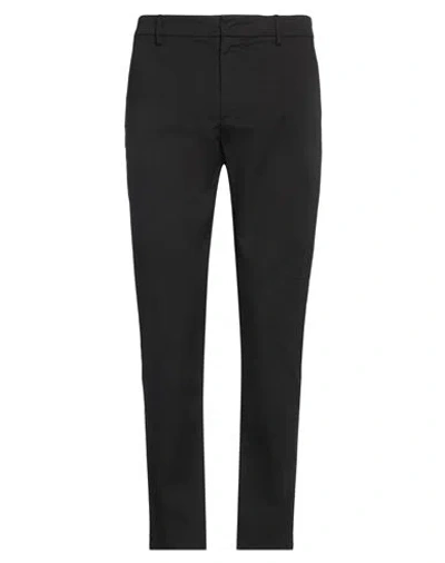 DONDUP DONDUP MAN PANTS BLACK SIZE 30 COTTON, ELASTANE