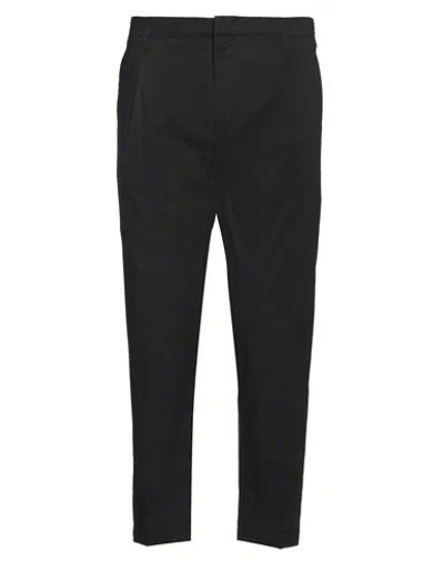 DONDUP DONDUP MAN PANTS BLACK SIZE 34 COTTON, POLYAMIDE, ELASTANE