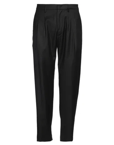 DONDUP DONDUP MAN PANTS BLACK SIZE 33 VIRGIN WOOL, ELASTANE