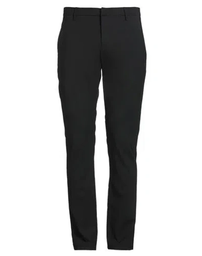 Dondup Man Pants Black Size 34 Virgin Wool, Elastane In Black