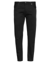 Dondup Carrot Leg Black Jeans With Five-pocket Design In Black