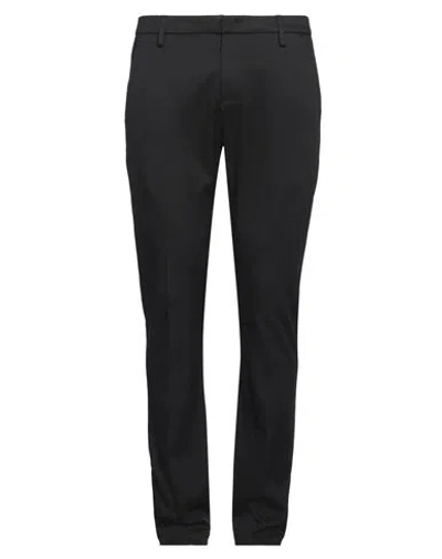 DONDUP DONDUP MAN PANTS BLACK SIZE 35 VIRGIN WOOL, COTTON, ELASTANE