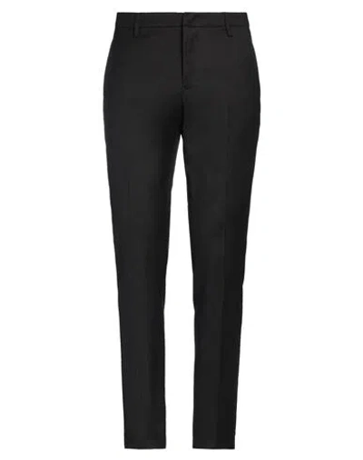 Dondup Man Pants Black Size 35 Virgin Wool, Elastane In Black