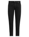 Dondup Man Jeans Navy Size 29 Cotton, Elastane In Black