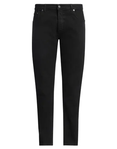 DONDUP DONDUP MAN PANTS BLACK SIZE 38 COTTON, ELASTANE