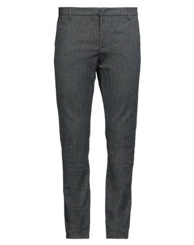 Dondup Man Pants Black Size 38 Cotton, Elastane