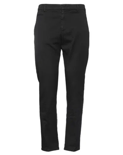 Dondup Man Pants Black Size 35 Cotton, Elastane