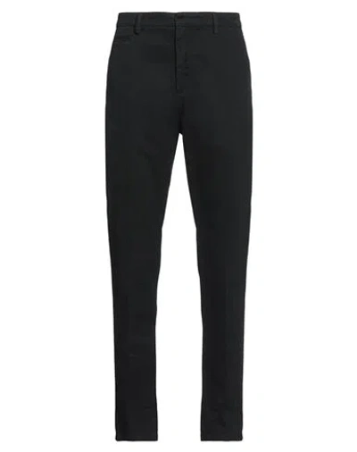 Dondup Man Pants Black Size 40 Cotton, Elastane In Black