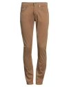 Dondup Man Pants Brown Size 28 Cotton, Elastane