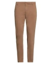 Dondup Man Pants Brown Size 30 Cotton, Elastane