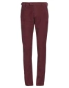 Dondup Man Pants Burgundy Size 31 Cotton, Elastane In Red